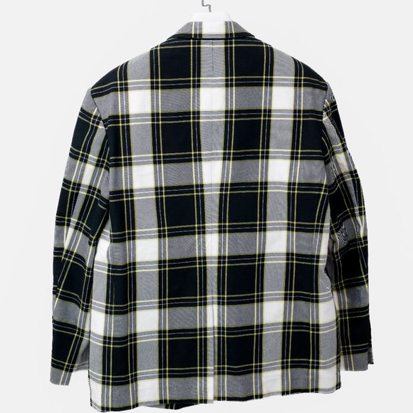 John Lawrence Sullivan Black and White Plaid Jacket - Picture 2 of 11